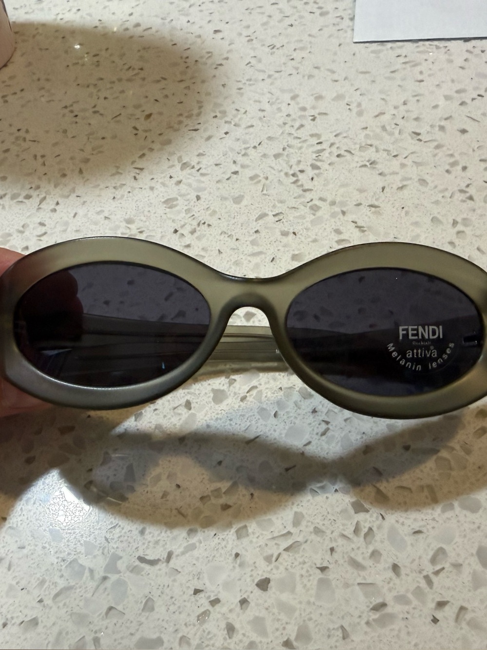 Classic Oval Women's Sunglasses - Olive Green